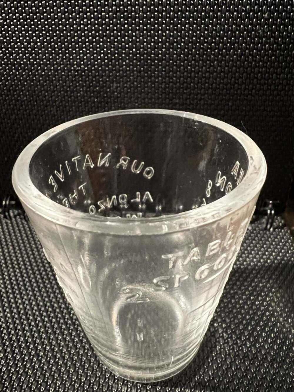 1900 Alonzo O. Bliss Apothecary Native Herbs Dose Cup Witchy Potions Tonics 2.5t